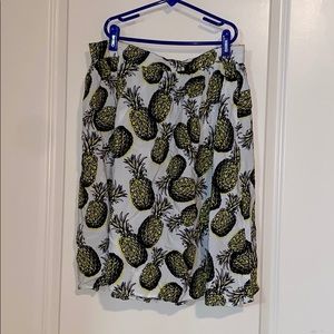 Pineapple skirt!